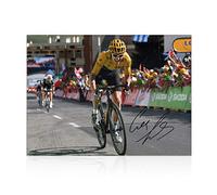 Geraint Thomas Signed Tour De France Photo: Winning On Alpe D'Huez