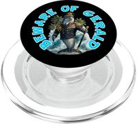 gerald dolphin funny gift idea beare of gerlad dolphin PopSockets PopGrip for MagSafe