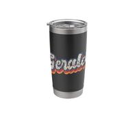 Gerald Personalized Name Shirt Custom Lettering 70's Stainless Steel Insulated Tumbler
