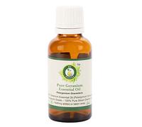 Geranium Essential Oil | Pelargonium Graveolens | Geranium Oil | for Diffuser | for Hair | for Body | 100% Pure Natural | Steam Distilled | Therapeutic Grade | 30ml | 1.01oz by R V Essential