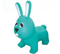 GERARDO'S Toys Jumpy Blue Bunny Space Hopper for Toddlers and Kids - Bouncy Hopping Toy - Children Inflatable Jumping Ball -Indoor Outdoor Fun Play - for Kids Age 12 months+