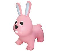 GERARDO'S Toys Jumpy Bouncy Hopper Ride on Animal Bunny Pink With Pump included for Toddlers and Kids - Bouncy Hopping Toy - Children Inflatable Jumping Ball - 12 Months+