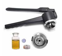 GERAZAHO Glass Vial Crimper, 11mm 13mm 20mm Bottle Crimping Capping Tools, Vial Sealing Machine, Stainless Manual Vial Sealing Crimper, for Aluminum Cover