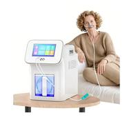 GERAZAHO Hydrogen Inhalation Therapy Machine, Dual Outlet Browns Gas Inhaler, SPE Pure Water Electrolysis Technology, 99.99% High Purity, for Homes/Beauty Salons/Private Clubs