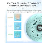 GERAZAHO Portable H2 Bath Machine, Up to 1500PPB Hydrogen Water Spa Generator, Rejuvenating Bubble Bath Machine, for Pore Cleansing/Vibration Massage