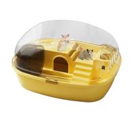 gerb cage | Fun and interactive cage made of clear acrylic - includes small animal habitat for pet hamsters, gerbils and mice, water bottles, exercise wheels, bait dishes, and hamster caves