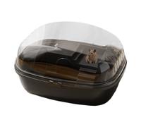 gerb cage | Fun and interactive cage made of clear acrylic - includes small animal habitat for pet hamsters, gerbils and mice, water bottles, exercise wheels, bait dishes, and hamster caves