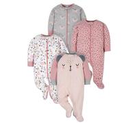 Gerber 4 Pack Baby Girls' Bear Sleep 'n Plays
