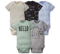 Gerber 5-Pack Boys Bear Onesies Brand Short Sleeve Bodysuits