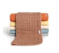 Gerber 6Pk Burpcloths - Neutral Multi Browns One Size