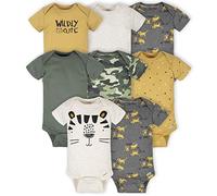 Gerber 8 Pack Baby Boys' Tiger Short Sleeve Onesies® Bodysuits