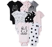 Gerber 8-Pack Baby Girls Bunny Onesies® Bodysuits