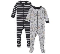 Gerber Baby Boys' 2-Pack Footed Pajamas