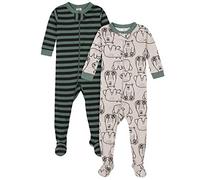 Gerber Baby Boys' 2-Pack Footed Pajamas