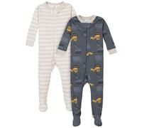 Gerber Baby Boys' 2-Pack Footed Pajamas