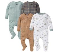 Gerber Baby Boys' 4 Pack Sleep 'N Play Footie, Camping, 0-3 Monate (Pack of 4)