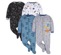 Gerber Baby Boy's 4 Pack Sleep 'N Play Footie Space 3-6 Months
