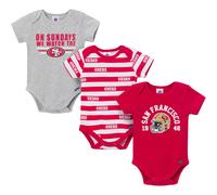 Gerber Baby Boys' NFL 3-Pack Onesie Bodysuit 49Ers 6-12 Months
