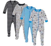 Gerber Baby Boys' Toddler Snug Fit 4-Piece Pajama Set