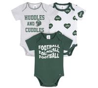 Gerber Baby Girls' NFL 3-Pack Onesie Bodysuit Jets 6-12 Months
