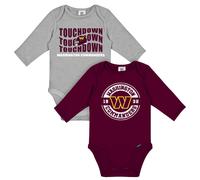 Gerber Baby NFL 2-Pack Long Sleeve Onesie Bodysuit Washington Commanders 18 Months