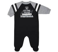 Gerber Childrenswear NFL Oakland Raiders Boys 2018Sleep & Play, Black, 3-6 Months