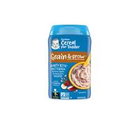 Gerber Grain & Grow Multigrain Cereal 12+ Months Banana Apple Strawberry, 227g - Iron for Brain Development, Non-GMO