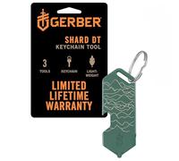 Gerber Multi-Function Tool and Keychain, Shard DT | Dog Tag with 3 Functions for Small Everyday Problems, Length: 6.5 cm, Weight: 28 g, Stainless Steel, Green, 1074006