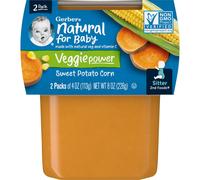 Gerber, Natural for Baby, Veggie Power, 2nd Foods, Sweet Potato Corn, 2 Pack, 4 oz (113 g) Each