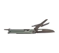Gerber Pocket Knife with 4 Functions, Multi-Tool with Straight Blade | ArmBar Slim Cut, Steel Green, Stainless Steel/Aluminium, 30-001727