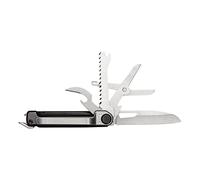 Gerber Pocket Knife with 7 Functions, Multi-Tool with Straight Blade | With Scissors and Saw, ArmBar Scout, Grey/Silver, Stainless Steel/Aluminium, 1064399