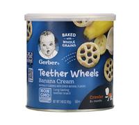 Gerber, Teether Wheels, 8+ Months, Banana Cream, 1.48 oz (42 g)
