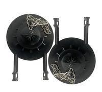 Gerber Toilet Flapper Replacement, 2 Pack 3 inch for Gerber 99-788 with 2 Toilet Handle Chains Lecyco Rubber Water Saving, Easy to Install 2 (2-inch black)