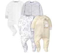 Gerber Unisex Baby 4 Pack Sleep 'N Play Footie Sheep 0-3 Months
