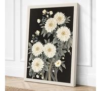 Gerbera Daisies in Bloom Canvas Wall Art Print 24x16 Inch (61 x 41 cm)