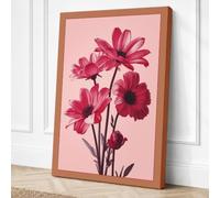 Gerbera Daisies in Bloom Canvas Wall Art Print 24x16 Inch (61 x 41 cm)