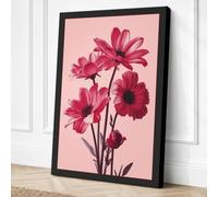 Gerbera Daisies in Bloom Canvas Wall Art Print 30x20 Inch (76 x 51 cm)