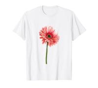 Gerbera Daisy Beautiful Watercolor Daisies Pink Mother's Day Value Graphic T-Shirt, Men, White, S