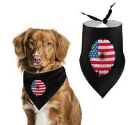 Gerbera Daisy Flower in Colors National Flag Dog Bandanas Triangle Dog Bibs Cute Pet Scarf Kerchief for Small Medium Large Pet