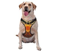 Gerbera with Ripple Small Printed pet Traction Vest - Ideal for Dog Walking, Hiking, Daily Travel