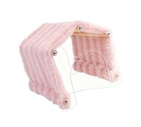 Gerbil Furry Shelter Soft Large Bed Detachable Habitat Suitable for Hamster Cage Acessories Tunnel Hideouts