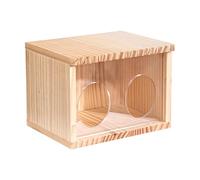 Gerbil Hamster Cage - Small Hiding Place for Gerbils with Transparent Door | Creative Chinchilla Huts, Small Animal Hideouts, Hamster Houses and Hideouts for Cages, Terrariums and Life