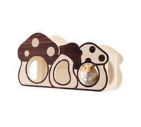 Gerbil House,Mushroom Shape Chew-Proof Habitat | Wooden Hamster Nest - for Bunny Chinchilla Gerbil Small Animal Ferret Hedgehog
