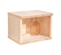 Gerbil House - Small Clear Door Gerbil Hideouts,Hamster Houses and Hideouts, Small Animal Hide, Creative Cage Accessories for All Season