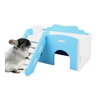 Gerbil House - Small Gerbil House The Kalechy House Comes with Multiple Plates and Mounting Slots for Trouble-Free Setup Card Slo Hamster Cage Accessories, Red Toys c