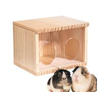Gerbil House, Solid Wood Gerbil Hideouts Hamster Home, Creative Chinchilla Huts, Cage Accessories, Hamster Houses and Hideouts for Small Pet/Ferret/Chinchilla