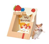 Gerbil House | Wooden Mice Cage Playground | Picture Frame Hamster House for Hedgehog Guinea Pigs Ferret Boredom Relief Exercise foraging