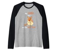 Gerbil Rat My Gerbil And I Are The Best Team Gerbil Owner Raglan Baseball Tee
