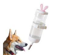 Gerbil Water Bottle - 550 ml Hanging Removable Drinking Trough - Chinchilla Water Dispenser for the Cage - For Drinking, Feeding and Activity of Chinchilla, Mouse and
