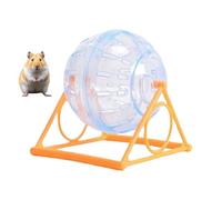 Gerbil Wheel, Clear Hamster Exercise Ball, Funny Chinchilla Toys, Cage Accessories to Reduce Boredom, Increase Activity, Interactive Small Pet Running Toy